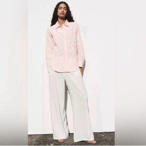 Zara Eyelet Shirt